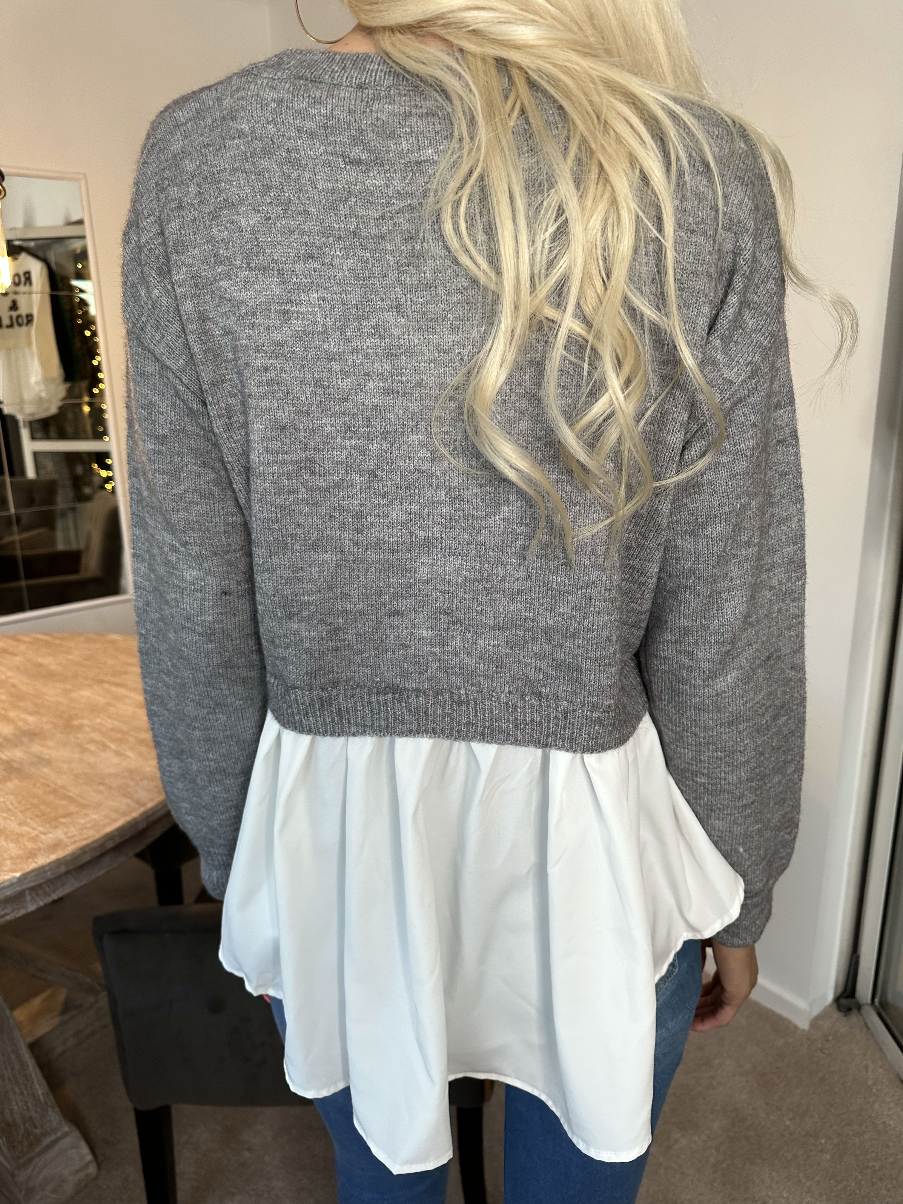 Rock N Roll - Strikbluse med sødt skjorte skød